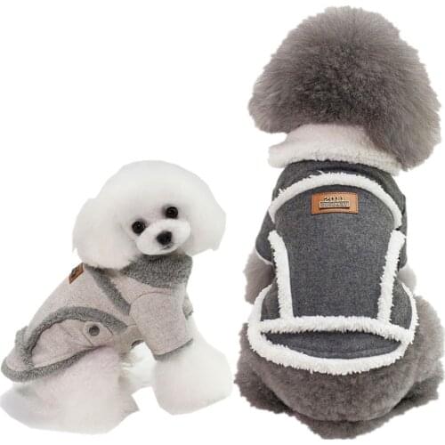 Dog Clothes For Small Dogs Winter Warm Jacket For Puppy French Bulldog Teddy Chihuahua Soft Fashion Cotton Pet Dog Sweater