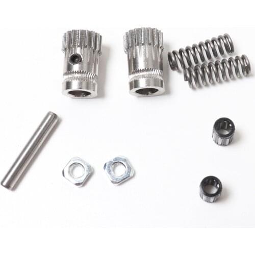 Prusa i3 mk2/mk2.5/mk3 3d printer extruder driving gears Btech dual gears, with 2pcs extruder spring