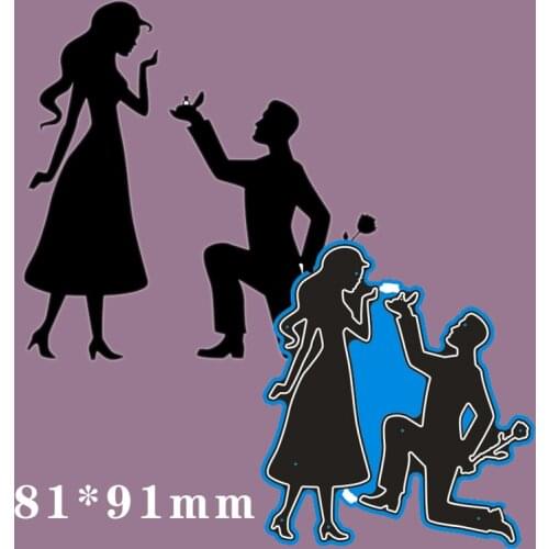 Cutting Metal Dies Propose Marriage for 2020 New Stencils DIY Scrapbooking Paper Cards Craft Making New Craft Decoration 81*91m
