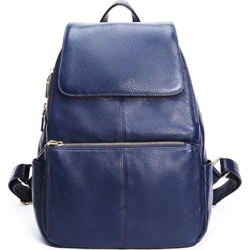 New Arrival Genuine Leather Shoulder Bag Layer Cowhide Ladies Backpack 2021 Womens Bag Fashion Large Capacity Travel Bags