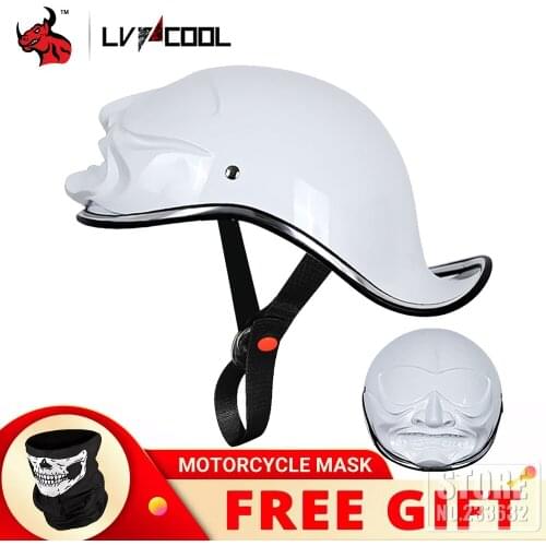 Summer Motorcycle Helmet Retro Riding Helmet Motorbike Moto Biker Protection Gear Racing Scooter Retro Locomotive Half Helmet