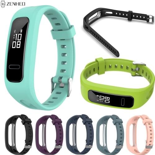 Silicone Wrist Strap For Huawei Band 3E/4E Replacement Wristband Bracelet Strap for Huawei Honor Band 4 Running Version
