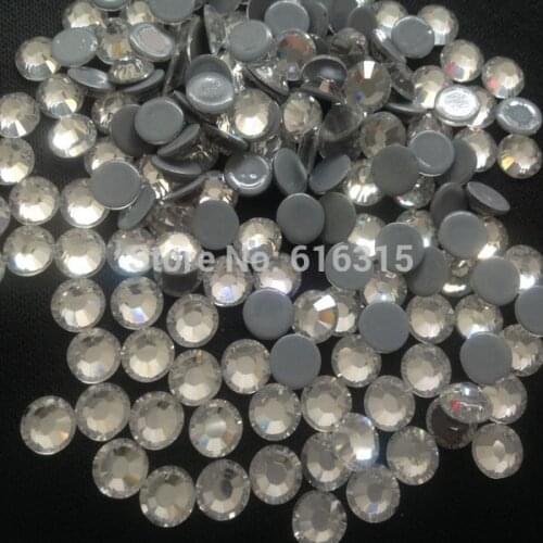 Ss30 jpstrass brand hot-fix flat back rhinestones wholesale supplier ;288 pcs per pack of hot fix diamonds for winter gloves