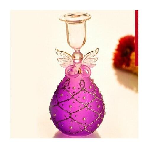 Glass Candle Holder Wedding Centerpieces Angel Candle Holder Romantic Valentine Gift Christmas Glass Angel Ornaments Festival X