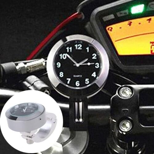 Universal Waterproof Bike Watch Glow In Dark Clock Motorcycle Alluminum Alloy Dial Mini for Mounting Bicycle Handlebar Dropship