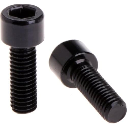1 Pair Bike Water Bottle Cage Bolts M5 Aluminium Alloy Hex Socket Tapping Screws