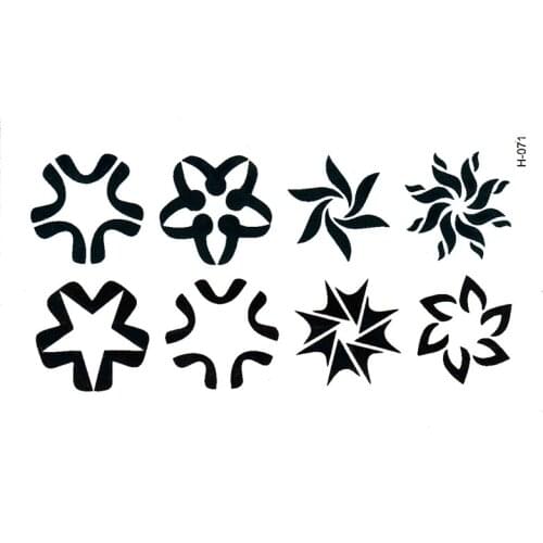 Star wind Waterproof temporary tattoos men harajuku body arts sticker flash tattoo kids tattoo tatuajes sleeve tatoo henna
