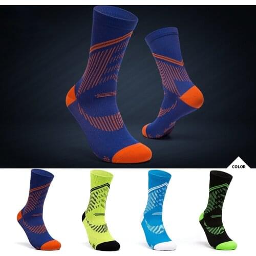 1 pcs Outdoor bicycle riding socks long tube competition training roller skating socks male adult breathable marathon socks