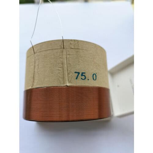 1 pcs ID: 75mm 4 ohm 2F horn voice coil Skeleton:Black aluminous woofer bass speaker