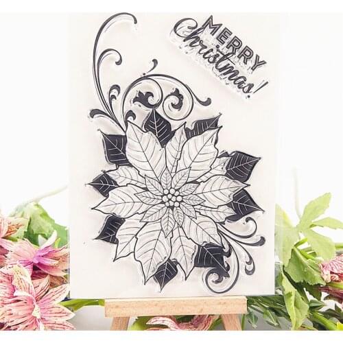 11x15cm Leaves flowers Transparent Clear Stamps Silicone Seals Roller Stamp DIY scrapbooking photo album/Card Making