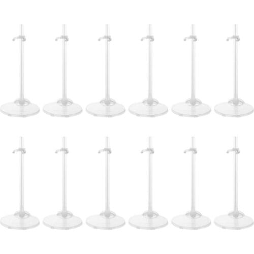 15Pcs Doll Holding Stands Doll Supports Display Racks Transparent Racks Figure Display Holder Toy Model Accessories For Dolls