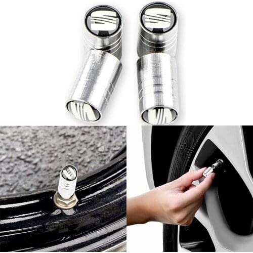 4pcs Car Tire Valve Core Cover Caps for Seat Leon Ibiza Alhambra Niva Kalina Priora Granta Largus Car Accessories Auto Goods
