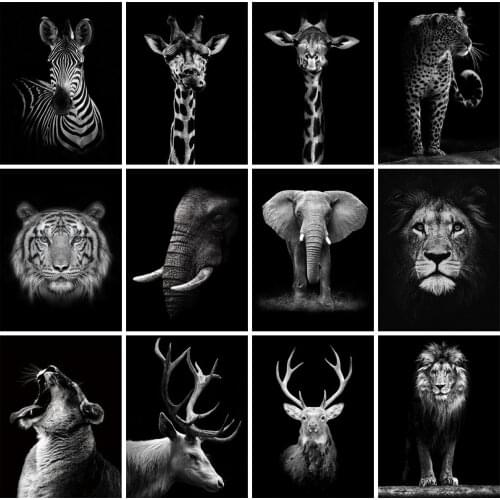 Diamond Painting Animals Square/Round Cross Stitch Diamond Embroidery Elephant Rhinestones Art Bead Picture Kits Wall Decoration