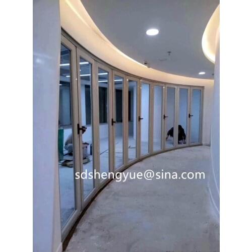 Aluminum thermal break bi folding door stacking door patio door