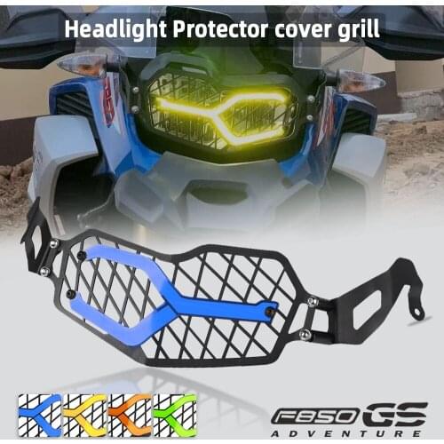 Aluminum Motorcycle Headlight Guard Grill Grille Cover Protector FOR BMW F850GS F850 GS F 850 GS ADVENTURE 2018 2019 2020 2021