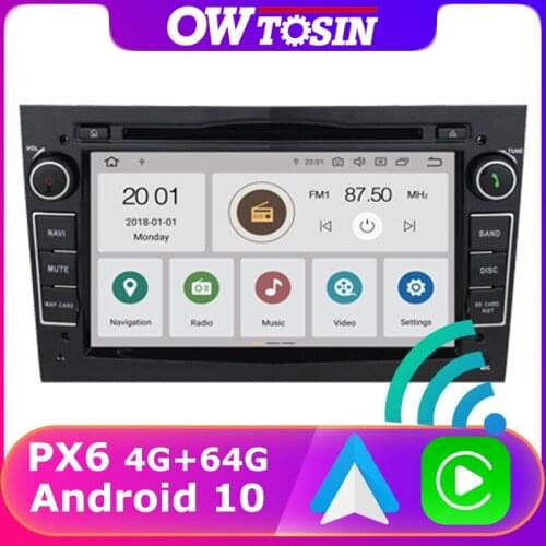 PX6 4+64G GPS Android 10 Car DVD For Opel Vivaro 2006-2010 Meriva 2006-2011 Zafira 2005-2011 Antara 2006-2011 Car Radio Carplay