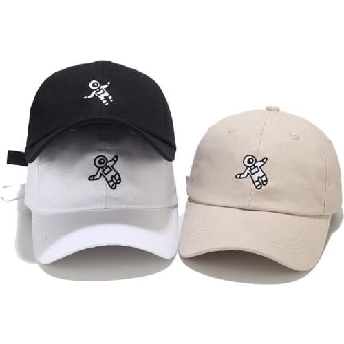 Unisex Embroidered Astronaut Baseball Dad Hat Cotton Men Baseball Cap Hip Hop Summer Women Snapback Hat Bone Wholesale Gift