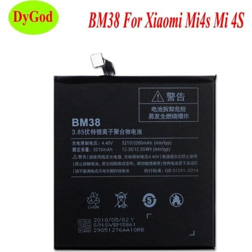 BM38 Battery For Xiaomi Mi4s Mi 4S Bateria Baterie AKKU 3260mAh