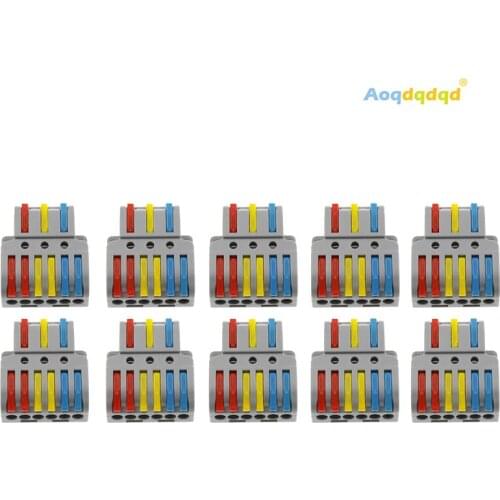 Quick Wire Connector Pct Spl Universal Wiring Cable Connectors Push-in Conductor Terminal Block Led Light Electrical Splitter