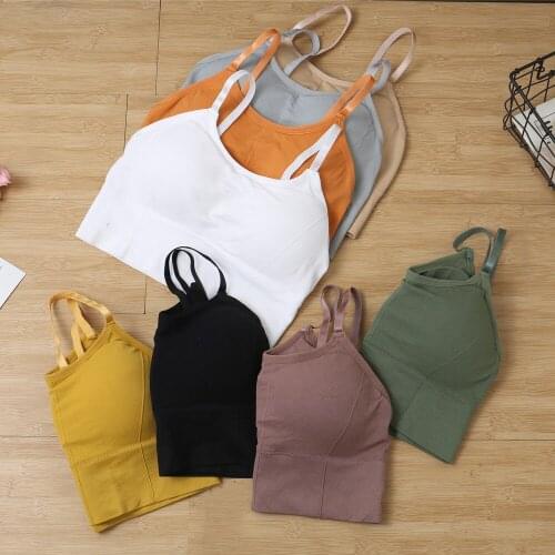 Summer New Arrival Fashion Simple Solid Color Student Thread Underwear Bra Beauty Back Bra Tube top Thin lingerie