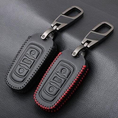 Genuine Leather Car remote key case for Geely Atlas Boyue NL3 EX7 Emgrand X7 EmgrarandX7 SUV GT GC9 borui Car remote key case