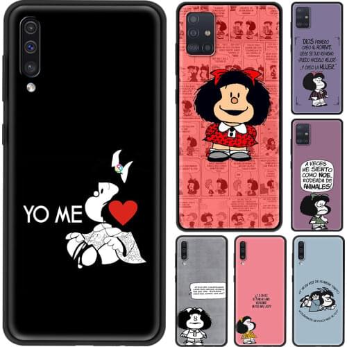 Cellphone Case For Samsung A21s A51 A71 A91 A72 A52 A42 A41 A32 A31 A21 EU A12 A11 A02 A02s A01 Cute Mafalda Hot Sale Cover