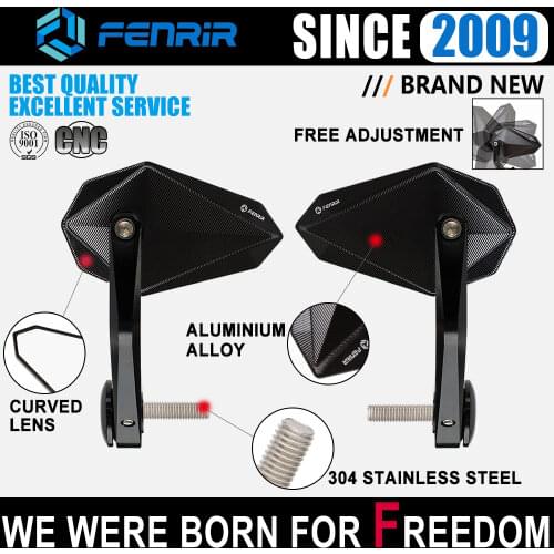 CNC Motorcycle Bar End Mirror Handlebar for BMW R nine T RnineT F800R S1000R S1000RR HP4 R1200R R1250R F900R S1000XR F900XR