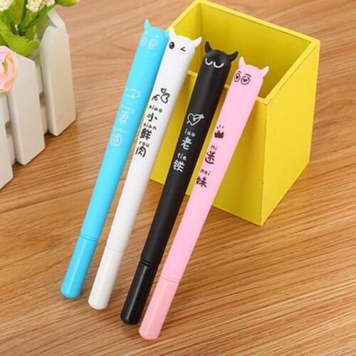 Demon Soft Gel Gel Pen 0.5mm Novelty Student Cute Pens Cute Cartoon Gel Pen Kawaii Stationery Writing Pens School Supplies