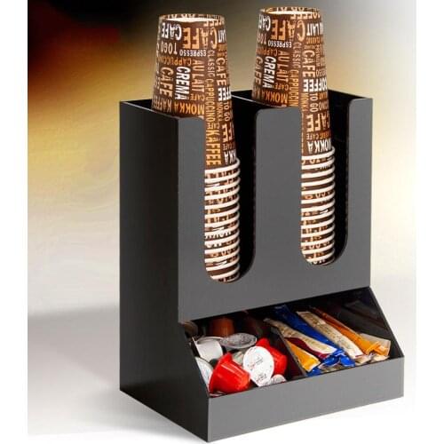 1PC Black Acrylic Nespresso Coffee Pod Holder Rack Storage Stand For 20pcs Capsule Business Coffeeware Cup Shelf Gifts