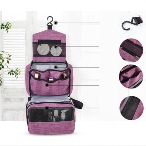 Women Men Travel Hanging Cosmetic Bag Makeup Necessary Toiletry Wash Organizer Beauty Vanity Make Up Pouch Luggage Accessories