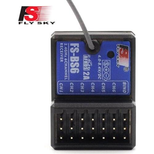 Flysky FS-BS6 2.4GHz 6CH AFHDS 2A RC Receiver PWM Output With Gyroscope Function For Remote Control Car Boat