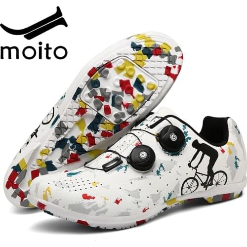 MTB Cycling Shoes men zapatillas ciclismo hombre Self-locking Road bike shoes women Belgium style Cleats Bicycle Sneaker new