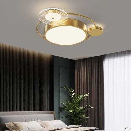 New Gold/Black LED Chandelier For Bedroom Kitchen Dining Room Foyer Restaurant Villa Office Coffee Bar Indoor Home Lighting Lamp