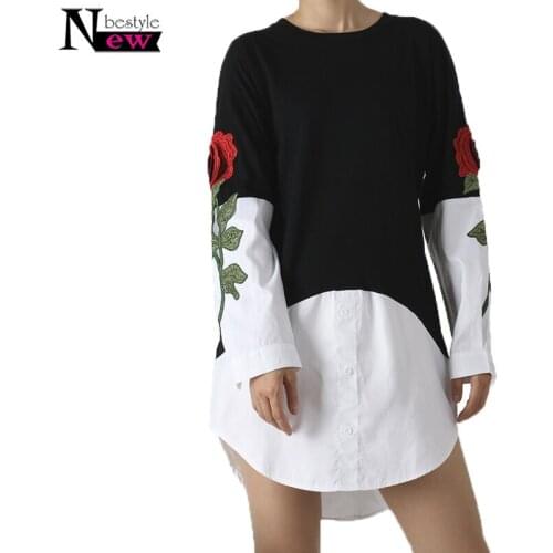 Newbestyle Women's Shirts With Embroidery