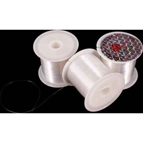 10Roll White Nylon Fishing Cord Beading Cord String Jewelry Handmade Beaded Thread Line Wire Invisible Line Threads Sewing PT6