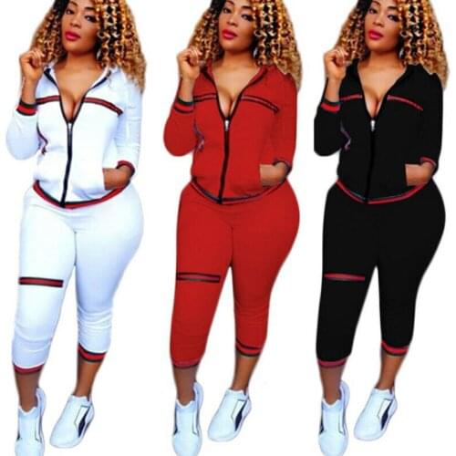 New Womens 2PCS Casual Outdoor Long Sleeve Hoodies And Pants Sets Ladies Hot Fashion Sport Wear Sweatshirt Coat