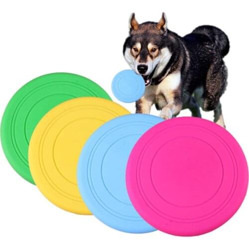 Original Toys For Dogs Flying Discs Silicone Outdoor Puppy Training Flying Discs UFO Pets Dog Fetch Toy for Pet Dog Training Dis