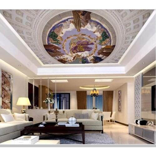Papel de parede European style white plaster relief ceiling 3d wallpaper,living room tv wall bedroom wall papers home decor