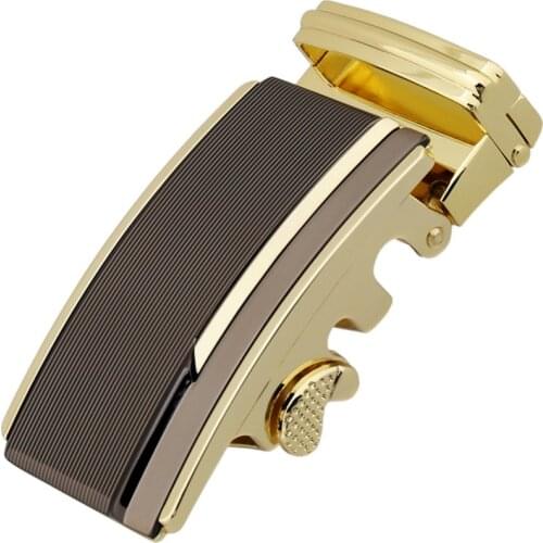 Fashion Mens Business Alloy Automatic Buckle Unique Men Plaque belt Buckles for 3.5cm Ratchet men Apparel Accessories gu4512