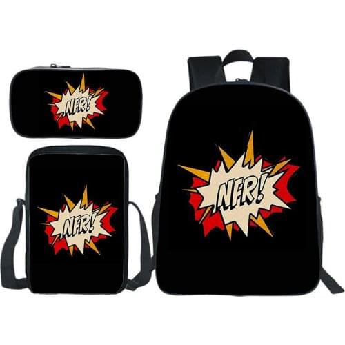 Singer Lana Del Rey Backpack 3Pcs Set School Bag For Girls Boys Students Laptop Backbag Teenage Casual Travel Sac