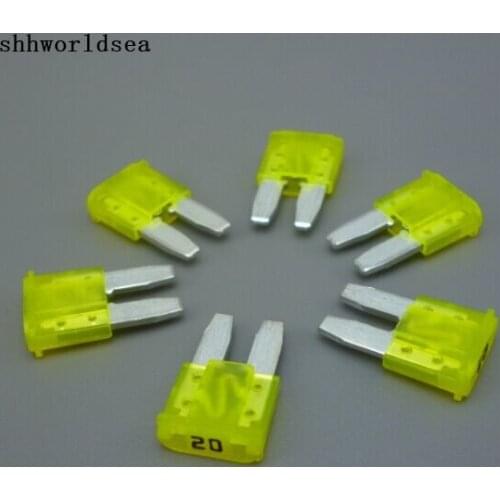 Shhworldsea 20pcs 8mm 20A auto Mini Blade Fuse Car fuse for mondeo for ford