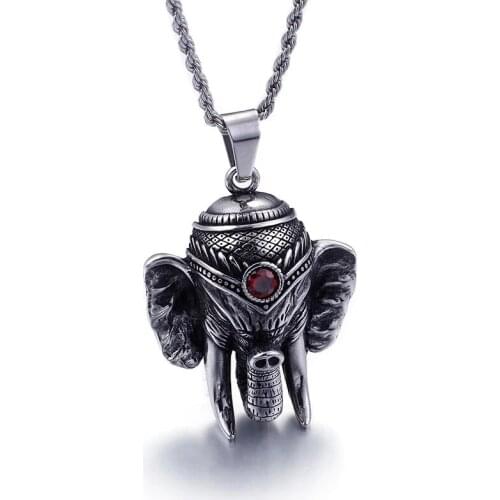 Mysterious exaggerated mens stainless steel mummy return pendant retro creative titanium steel jewelry