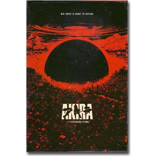 W159 Akira Anime Movie Silk Fabric Wall Poster Art Decor Sticker Bright