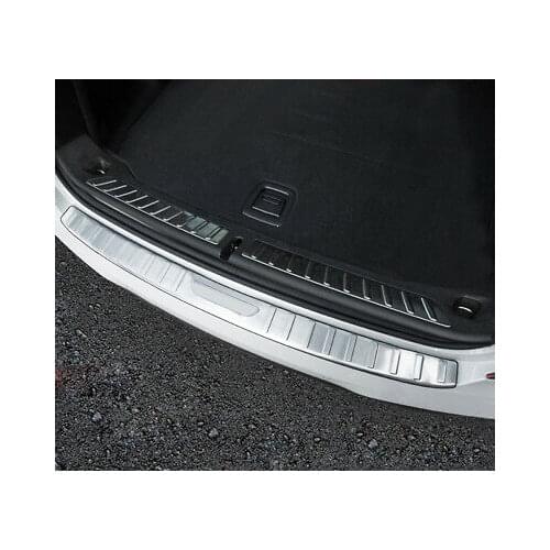Stainless Steel Outer Rear Bumper Protector Sill Trim 1pcs for BMW X3 G01 18-19