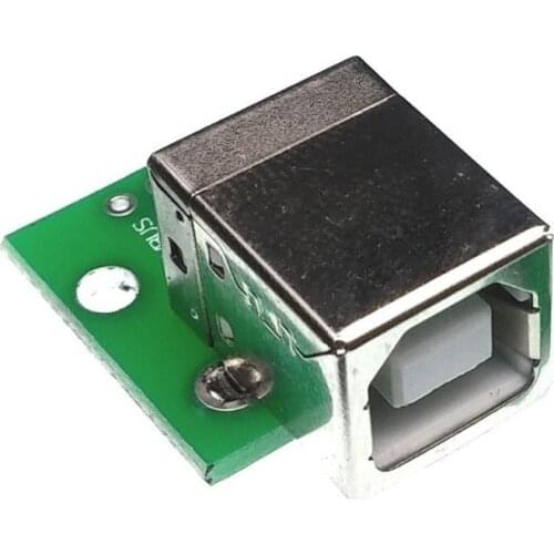 10pcs USB-B USB b tpye 2.0 print FEMALE SOCKET TO dip 4P 4PIN Adapter CONNECTOR TO DIP 2.54MM Welded PCB Converter Pinboard