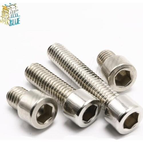 20Pcs M6*8mm/10mm/12mm/16mm/20mm/25mm/30mm/35mm/40mm Stainless Steel Screws Allen Hex Socket Head Screw Bolt Fastener GB70.1