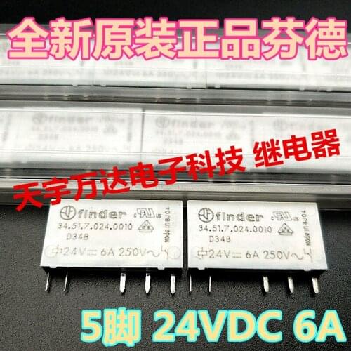 34.51.7.024.0010 24VDC 5PIN 6A Relay