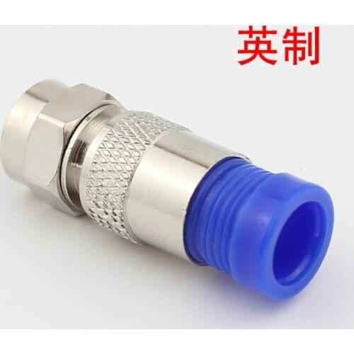 75F plug 5- inch copper extrusion type digital cable joint f plug extrusion plug f satellite