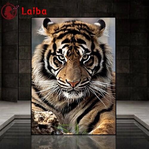 Diamond Embroidery Modern animal art, tiger Picture Of Diamond Painting Full Square round drill Mosaic Cross Stitch Wall Art