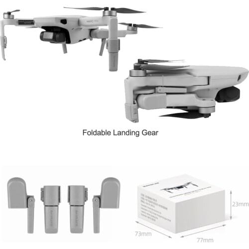 Shock-Absorption Landing Gears Foldable Extension Legs Protective Support Landing Gears For DJI Mavic Mini 2 Drone Landing Gears
